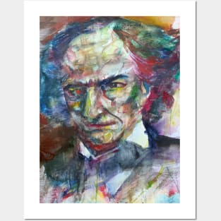 CHARLES BAUDELAIRE - watercolor portrait .5 Posters and Art